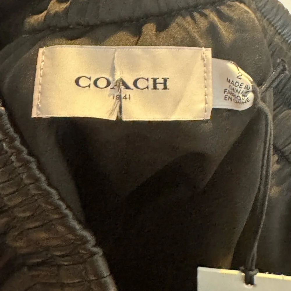 Coach Luxe Lambskin Leather Mini Skirt – Size 2 – NWT